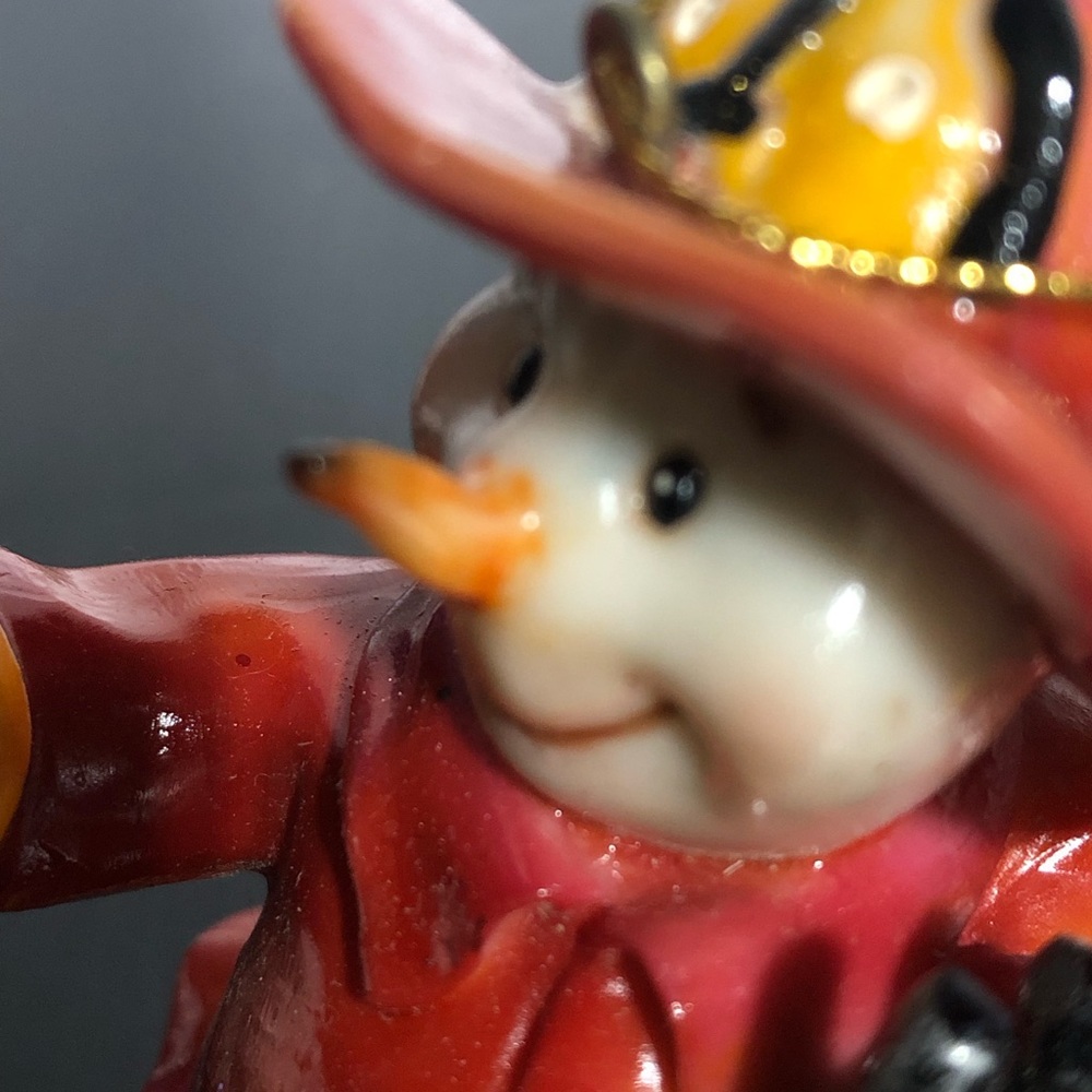 Fireman Snowman Christmas Ornament Roman Inc NWT - Picture 10 of 11